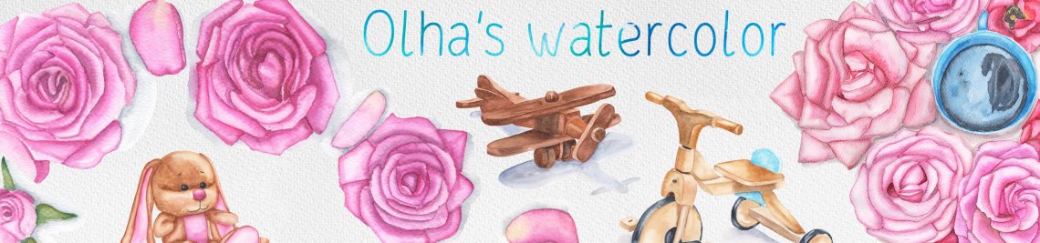 Olha's watercolor Profile Banner