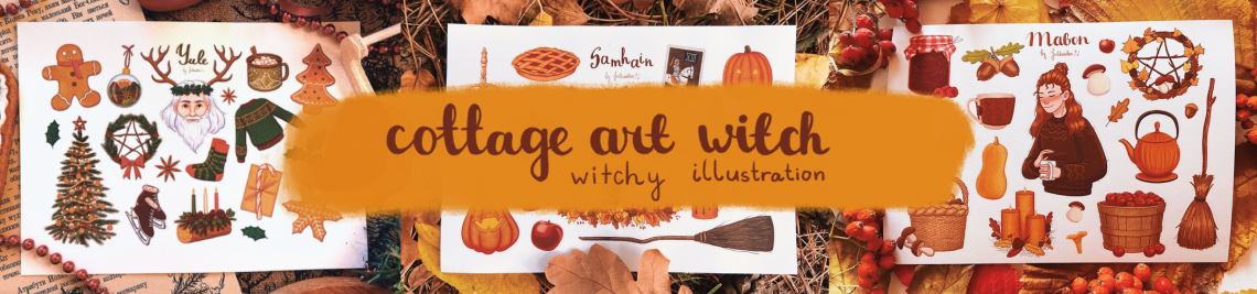 Cottage Art Witch Profile Banner