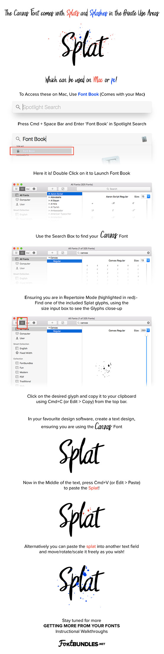 Canvas Script Font Bundles