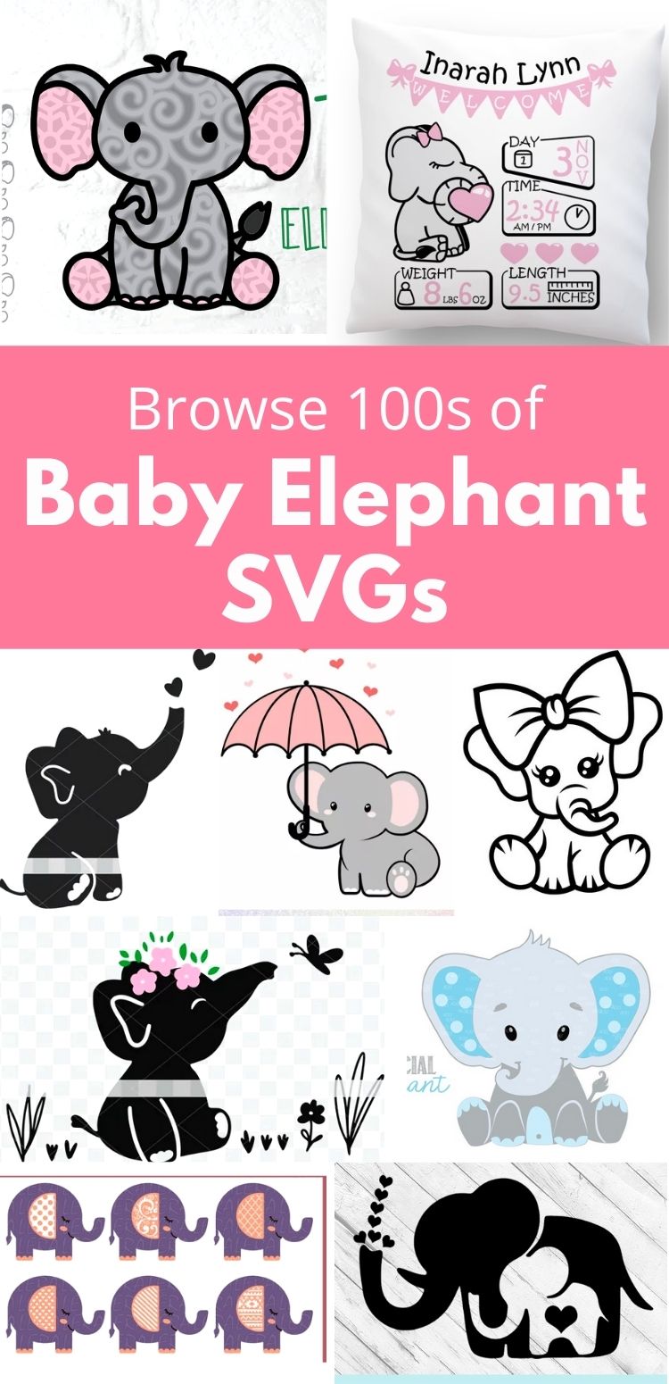 Baby Elephant SVGs