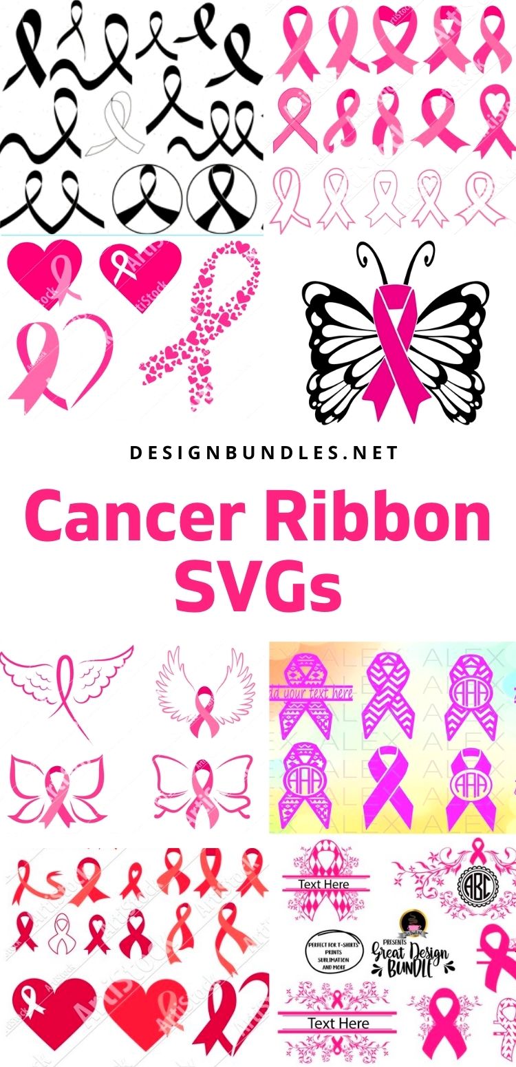Cancer Ribbon SVGs
