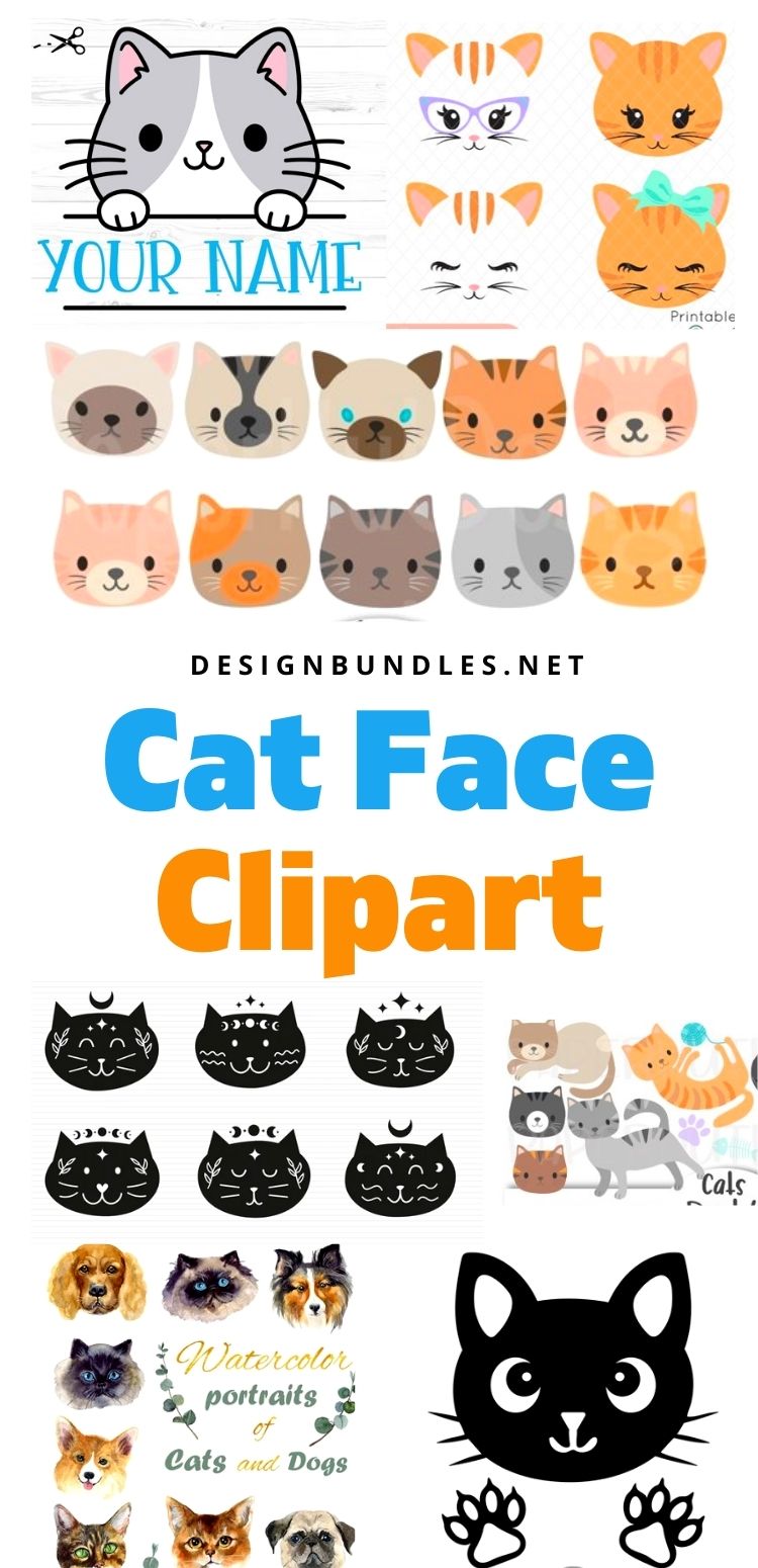 Cat Face Clipart