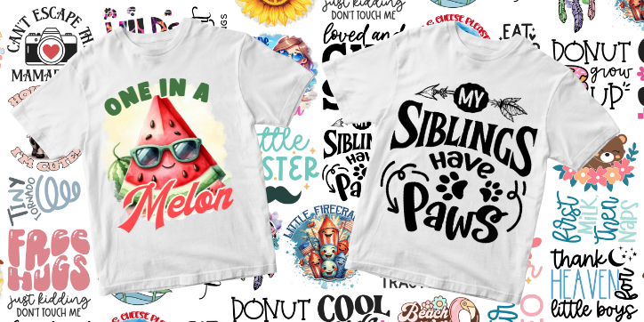 Kid Shirt Bundle – 40 Transfers