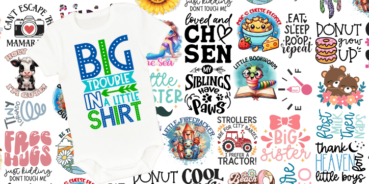 Kid Shirt Bundle – 40 Transfers