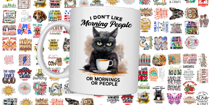 Mug Decal Bundle – 130+ Decals 