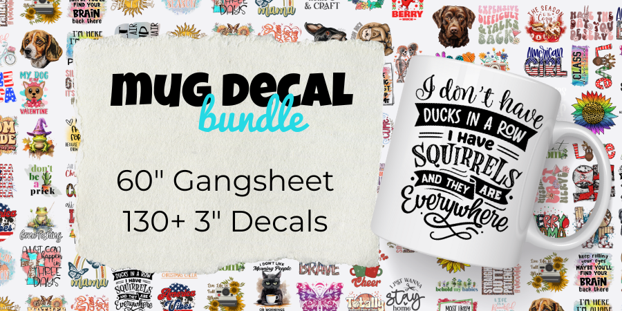 Mug Decal Bundle – 130+ Decals 