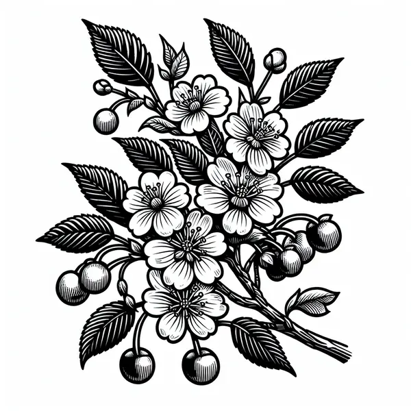 flower design generated with Creator