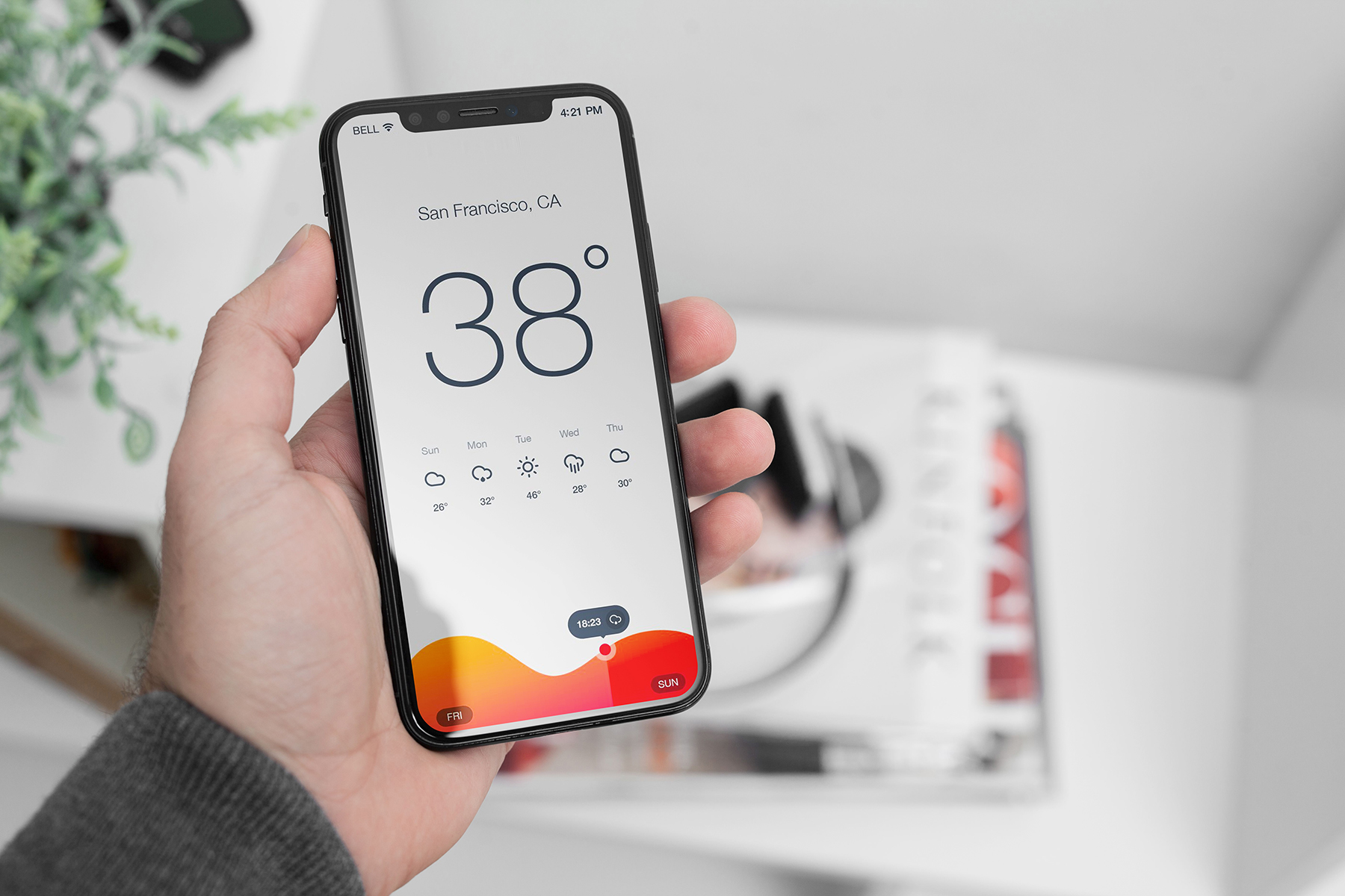 Download iPhone X Mock-Up Office Style (140171) | Mock Ups | Design Bundles