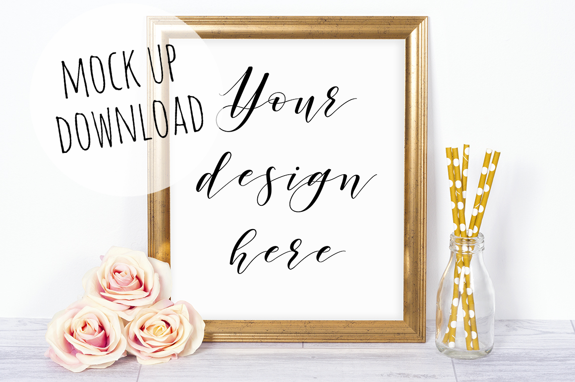 Download Gold Frame Mockup Bundle