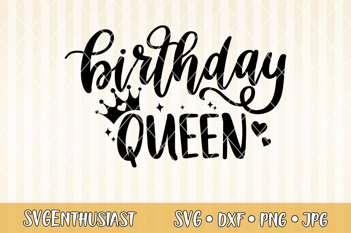 Download Birthday queen SVG cut file