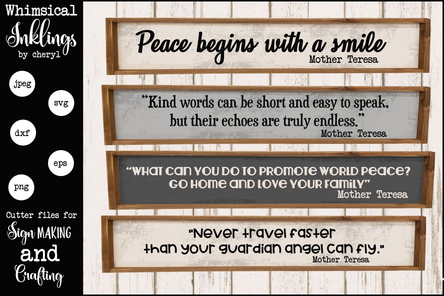 Download Mother Teresa Quotes SVG Set (128499) | SVGs | Design Bundles