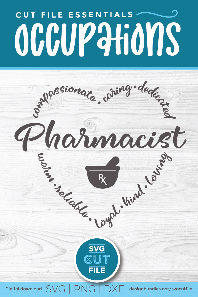 Download Pharmacist svg with heart, a pharmacy svg / dxf for crafters (521121) | Cut Files | Design Bundles