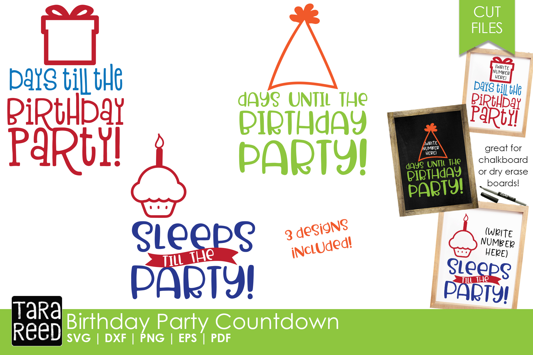 Birthday Party Countdown - Birthday SVG Files for Crafters (142400) | Cut Files | Design Bundles