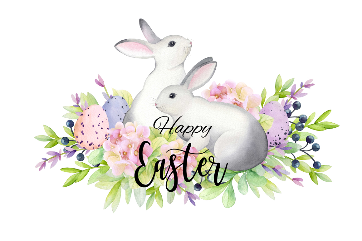 Download Happy Easter! Watercolor set. (73278) | Illustrations ...