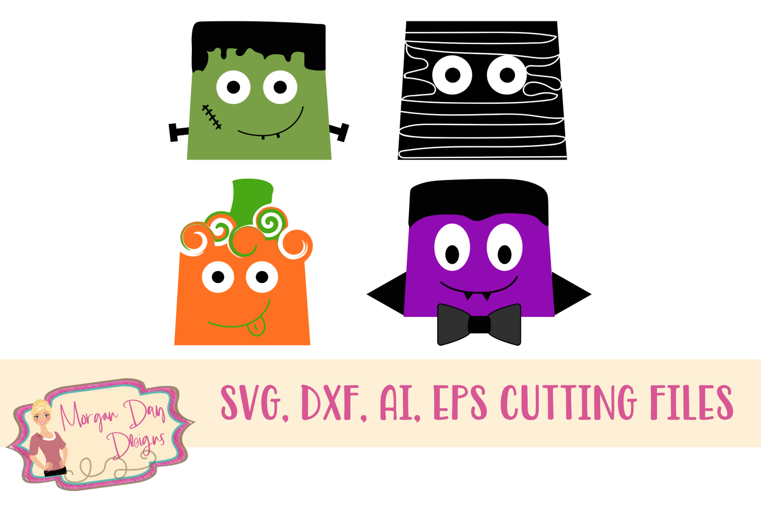 Halloween Monsters Svg Dxf Ai Eps 33712 Cut Files Design Bundles