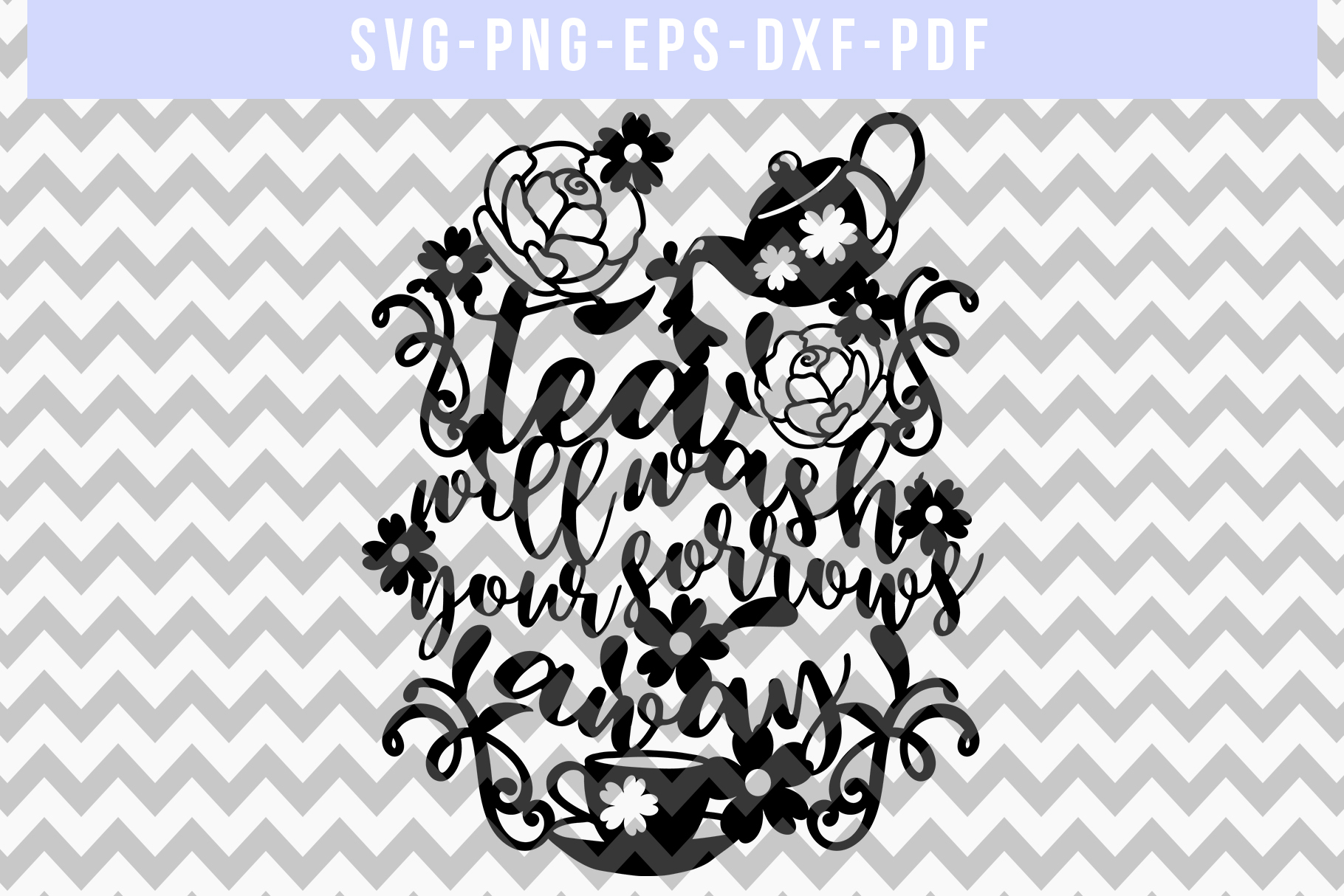 Download Tea SVG Cut File, Joy Happy Sayings Papercut, DXF, EPS, PNG (139651) | Paper Cutting | Design ...