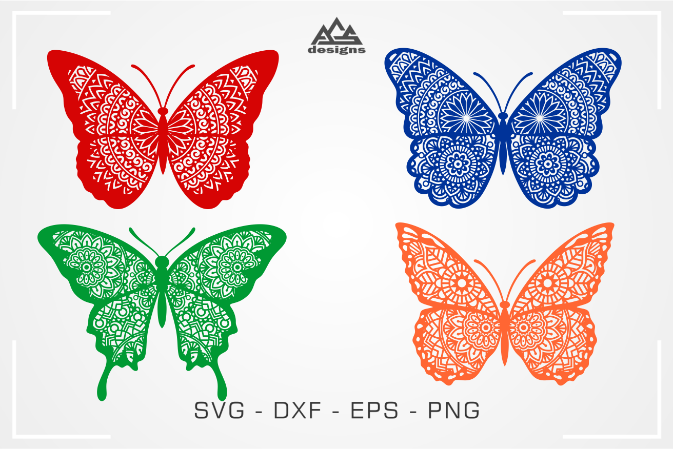 Free Free 205 Coloring Butterfly Mandala Svg SVG PNG EPS DXF File