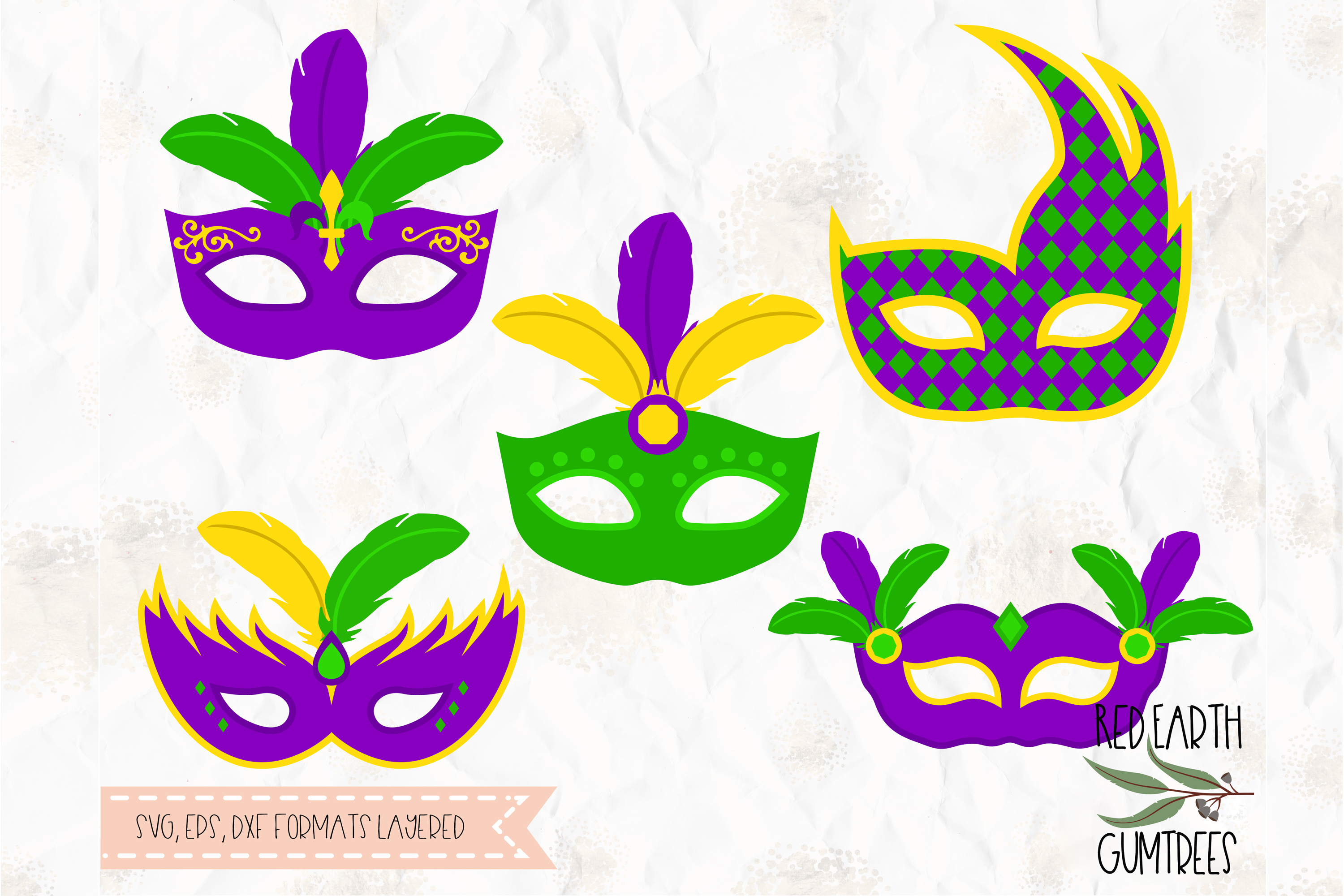 Download Mardi Gras mask, Mask with feathers, Carnival mask SVG, EPS