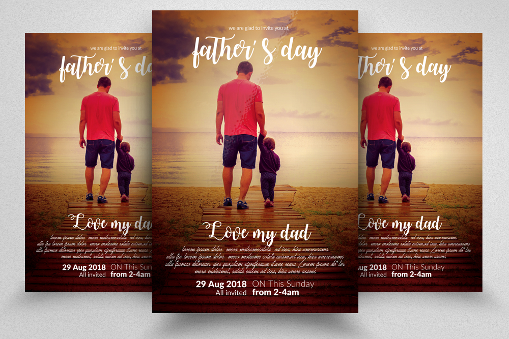 Fathers Day Event Flyer (99602) Flyers Design Bundles