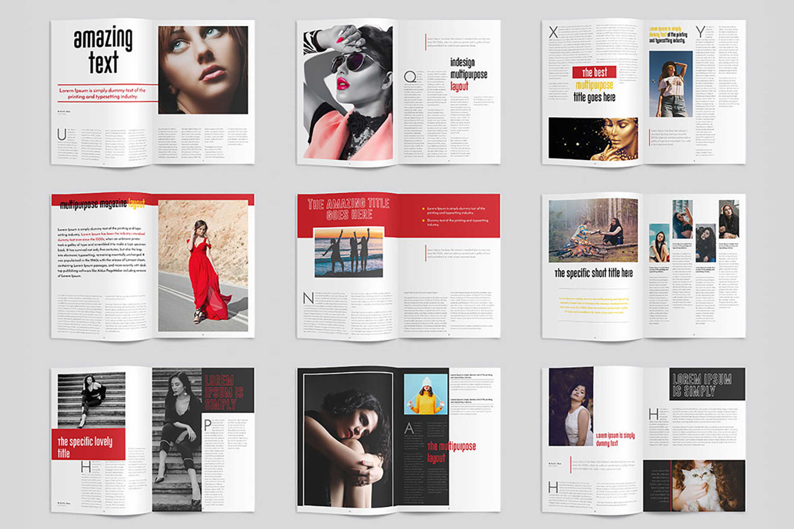 InDesign Multiple Magazine Layout