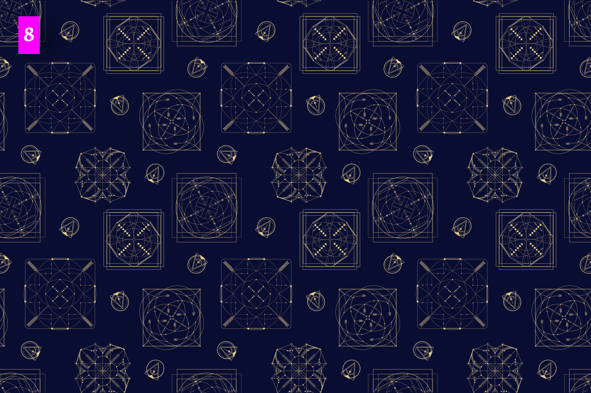 11 Sacred seamless patterns