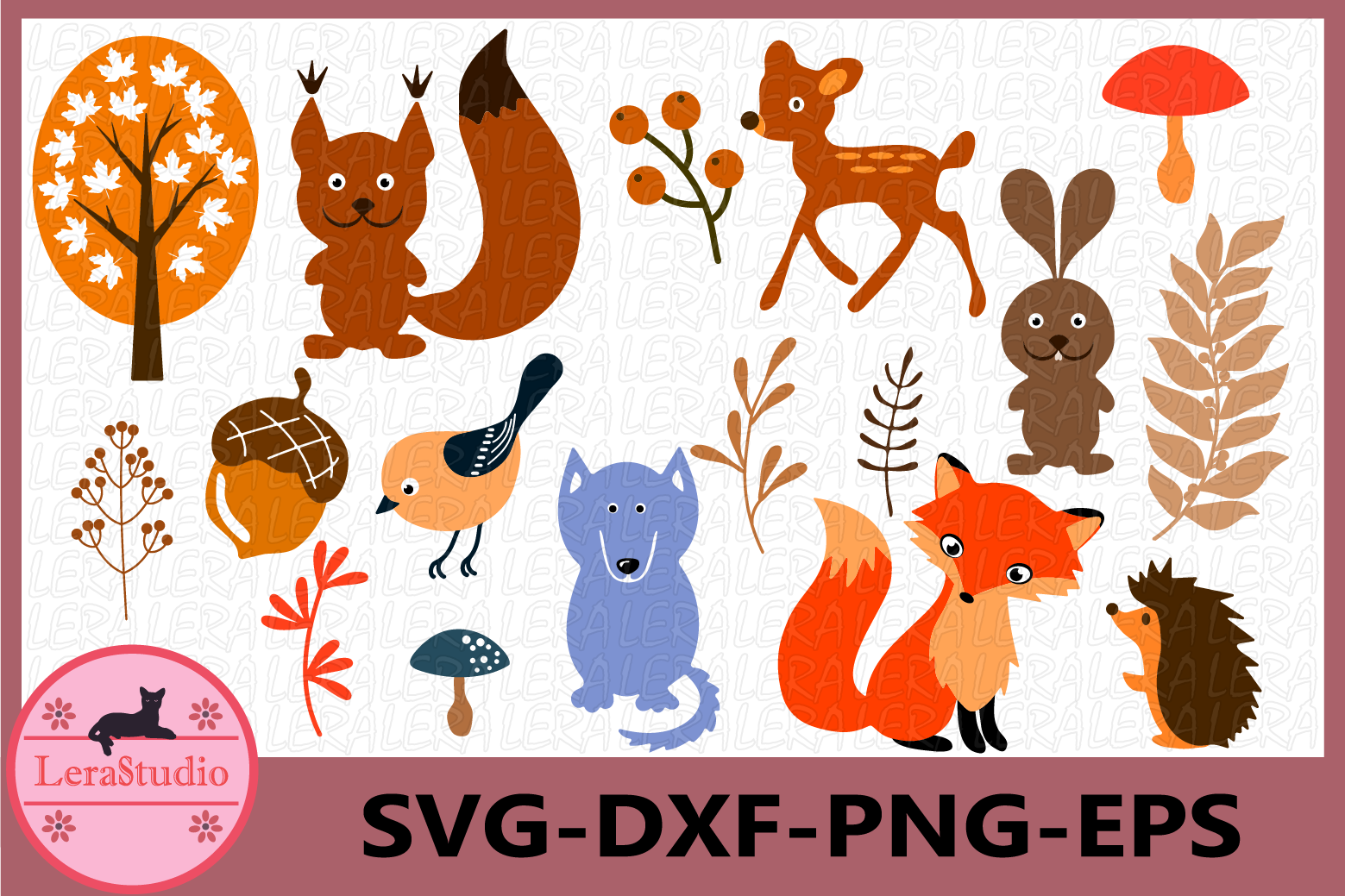Forest Animals Svg, Woodland Animals Frames SVG, Animal Svg (239453