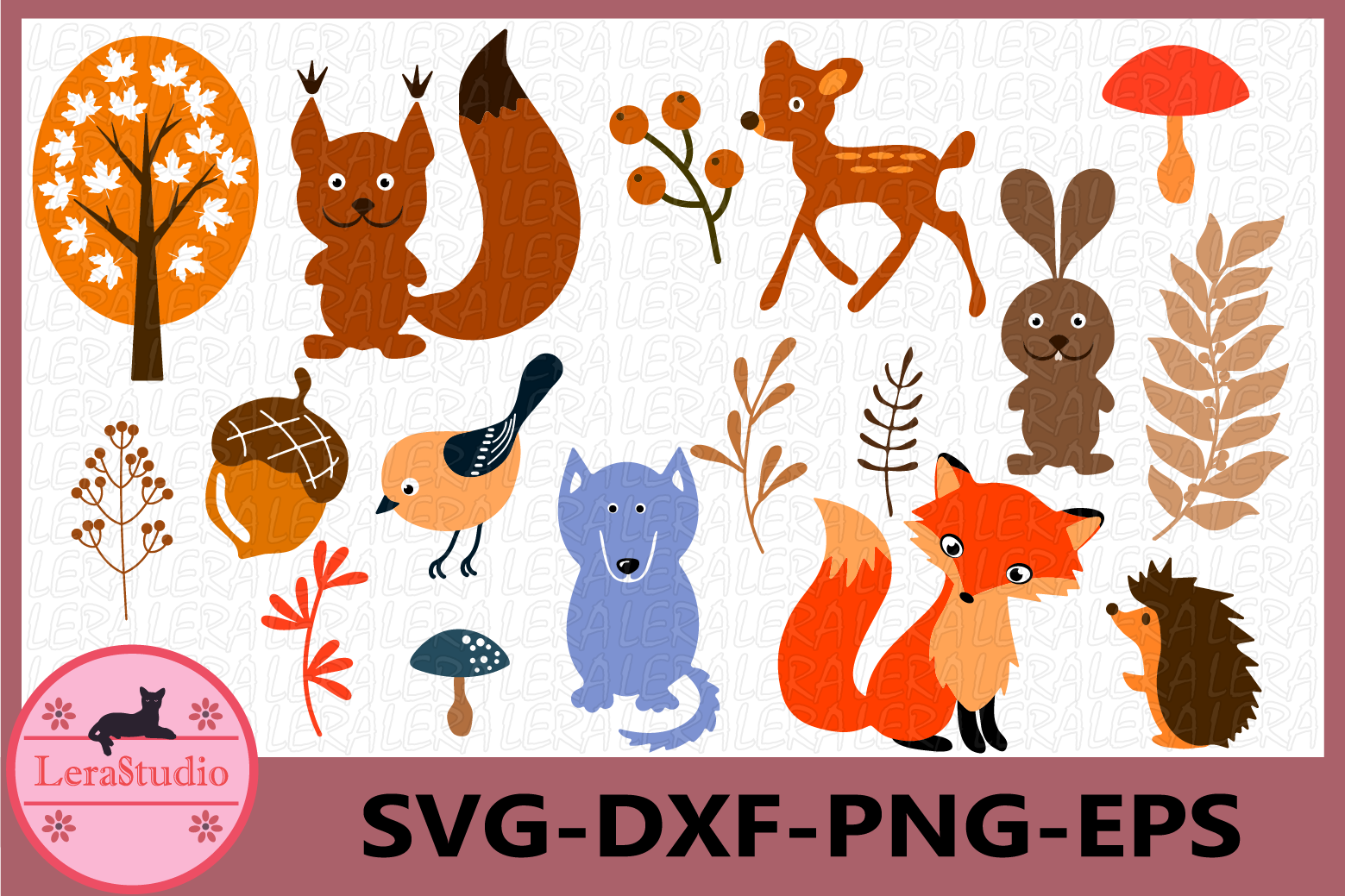 Download Forest Animals Svg, Woodland Animals Frames SVG, Animal Svg (239453) | SVGs | Design Bundles