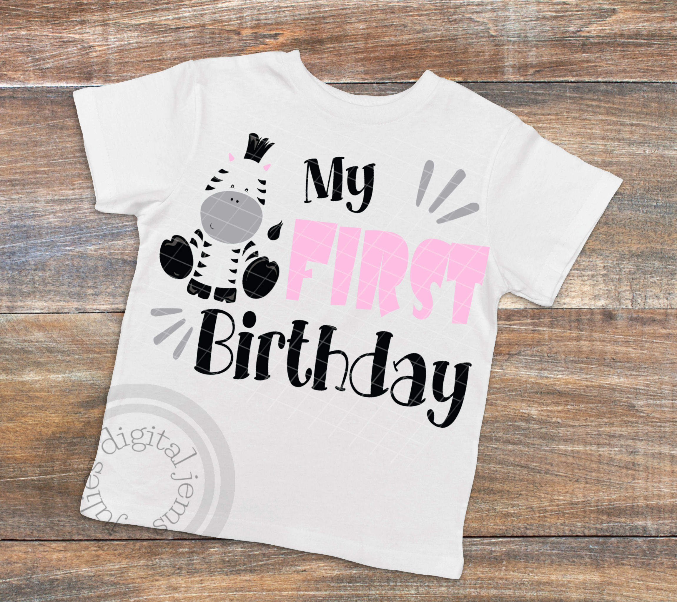 Download Zebra Birthday shirt, 1st Birthday SVG, Zebra svg file, First Birthday svg, Birthday Shirt Zebra ...