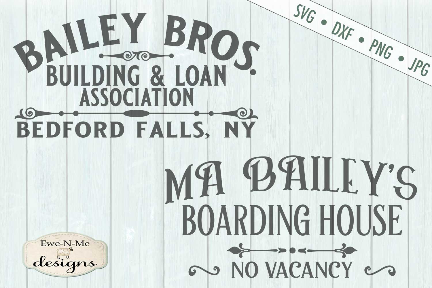 Bailey Bros Building Loan Baileys Boarding House SVG (377585) Cut