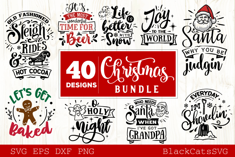 Christmas Bundle SVG bundle 40 designs vol 4