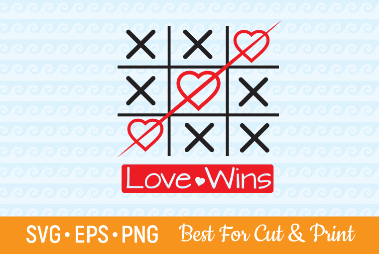 Tic Tac Toe Svg Love Svg Winning Svg Valentine S Day Svg 433264 Svgs Design Bundles