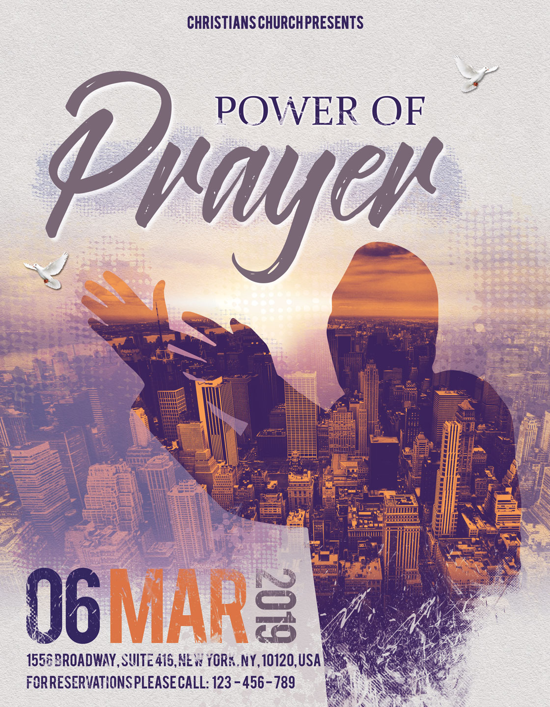 The Power Of Prayer Church Flyer Template By Seraphim - vrogue.co