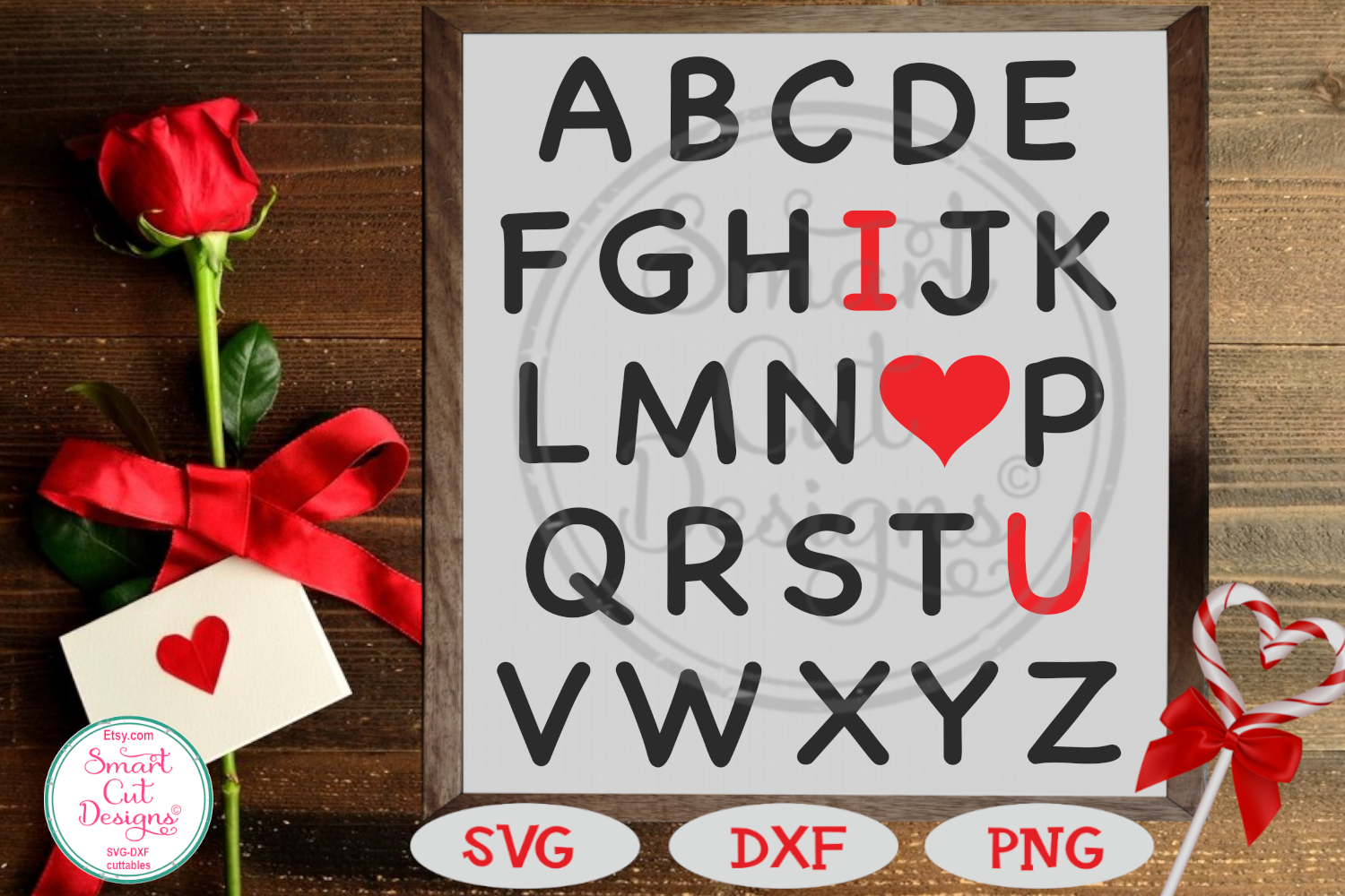 Download I Heart You SVG, Love Alphabet, Valentine SVG, Heart, Love