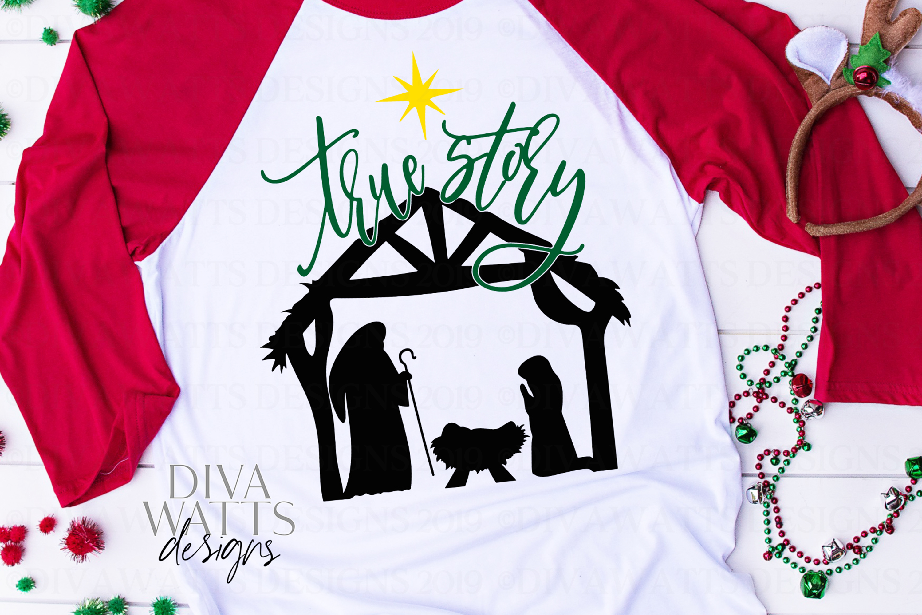 Download True Story - Christmas Nativity Scene - Jesus - SVG Cut ...