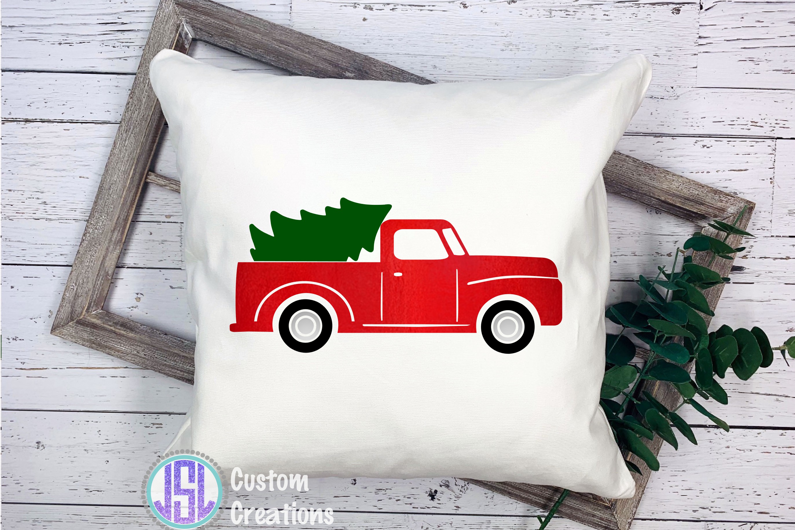 Free Free 99 Svg Red Truck With Tree SVG PNG EPS DXF File