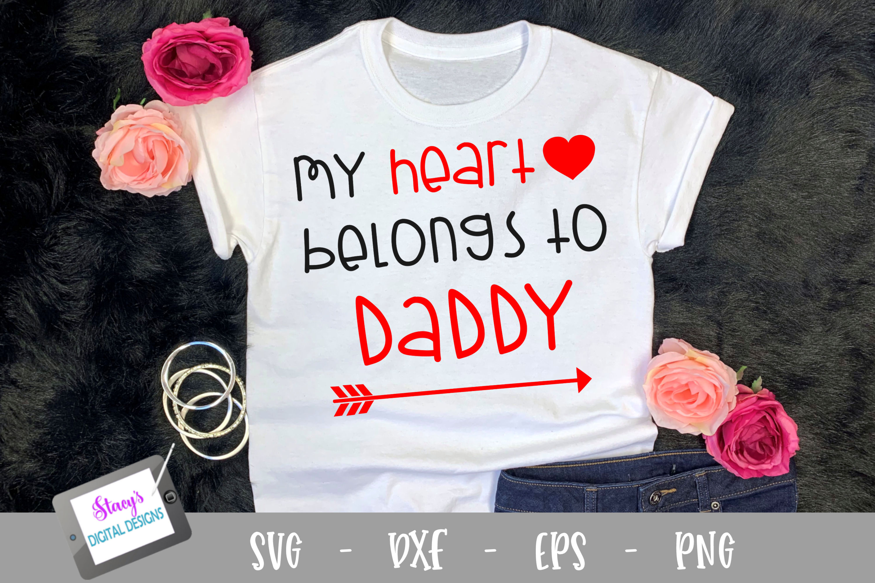 Valentine SVG - My heart belongs to Daddy SVG