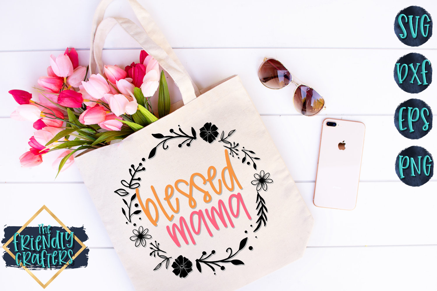 Download Blessed Mama - A Mom SVG