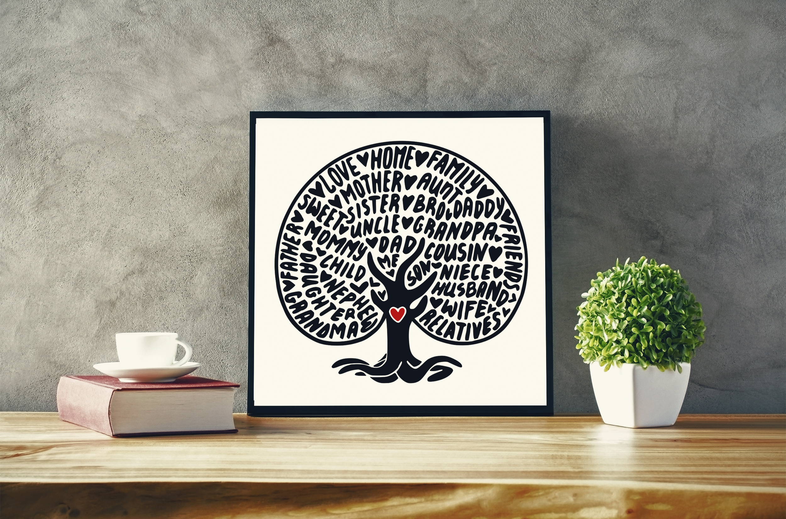 Family tree svg, family svg, family svg sayings, our nest ...