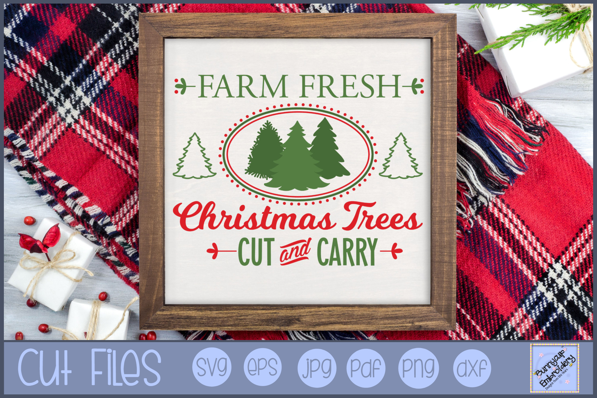 Farm Fresh Christmas Trees - SVG, Clipart, Printable ...