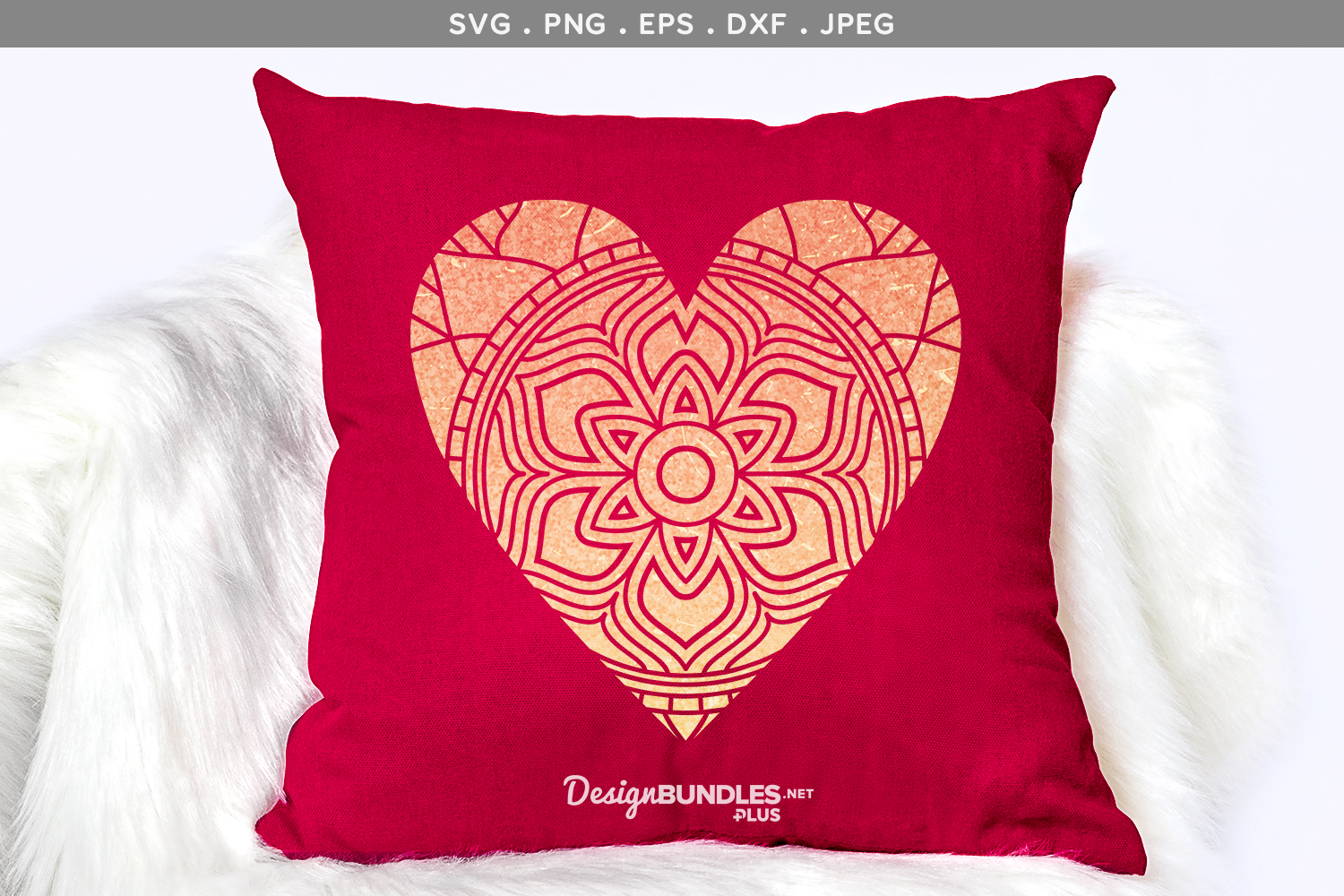 Download Heart Mandala - svg, printable