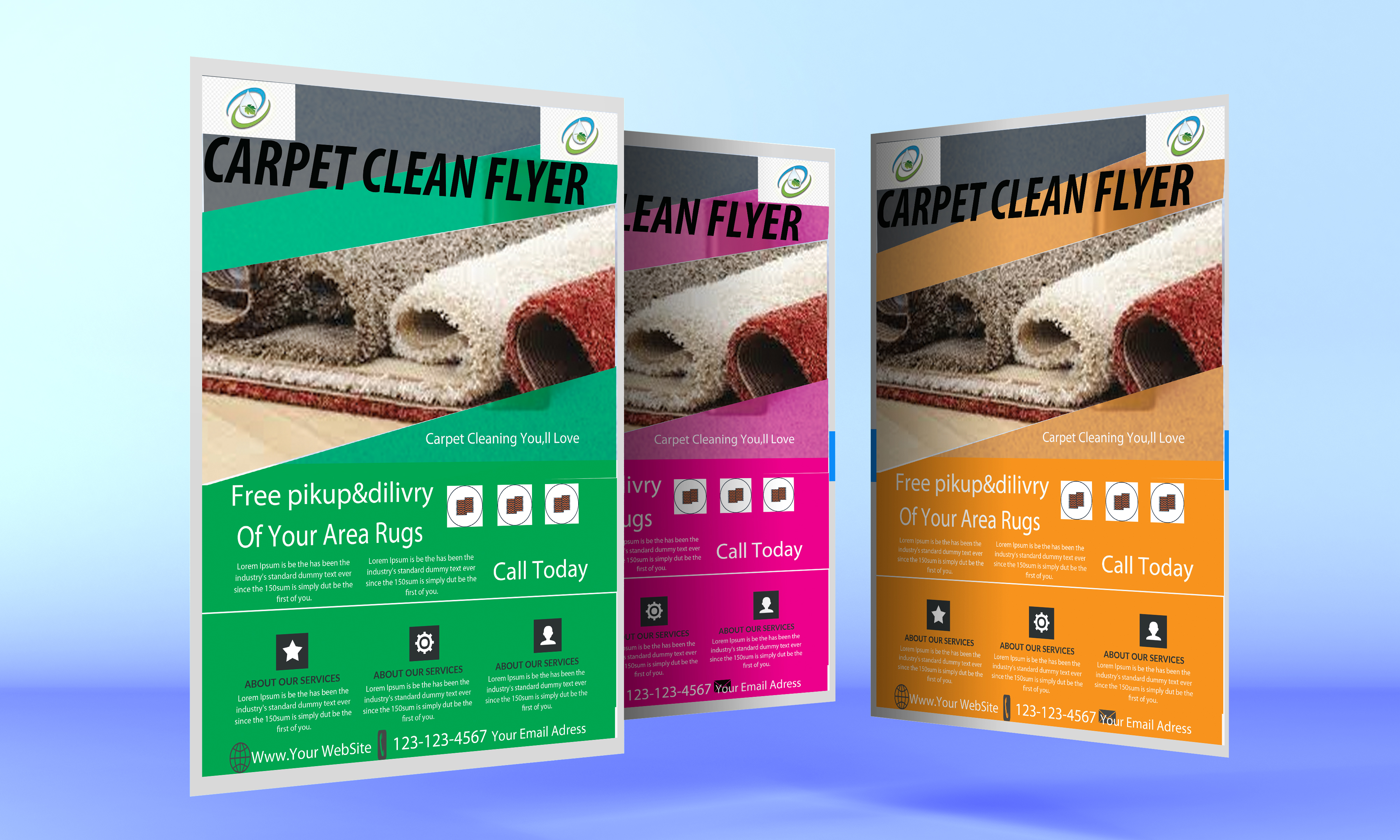 Carpet Cleaning Flyer Template