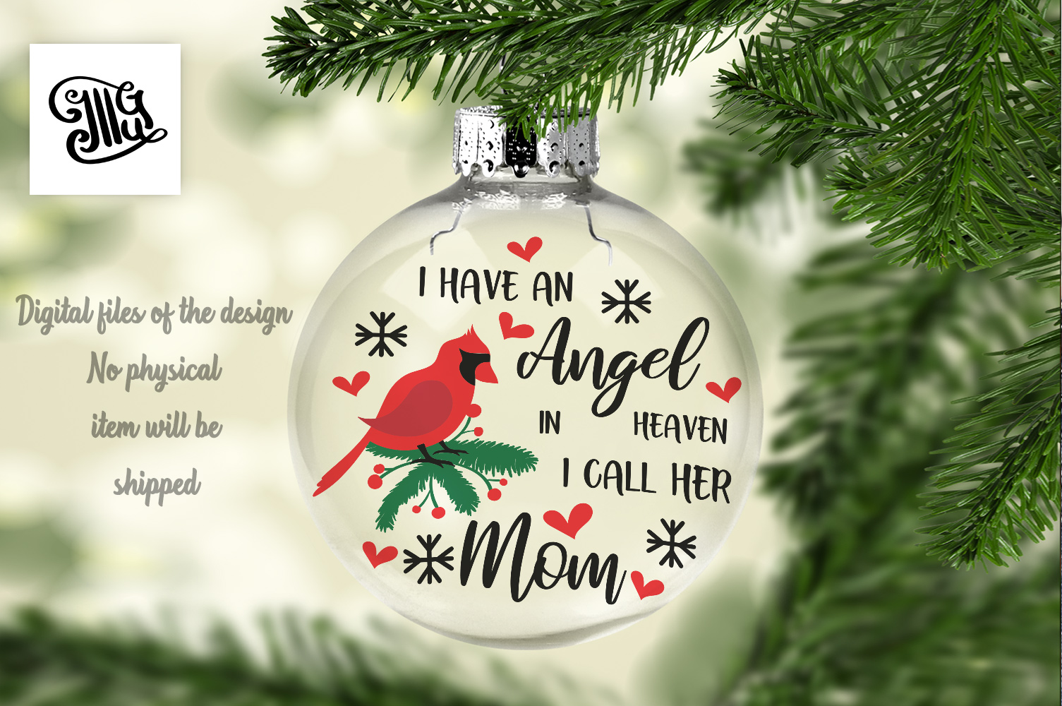 Download I have an angel in heaven. I call her mom - Memorial (353392) | SVGs | Design Bundles