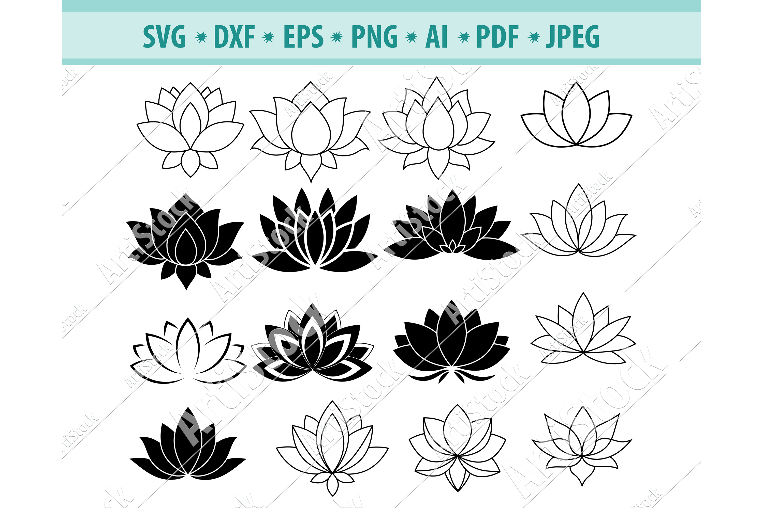 Free Free 225 Lotus Flower Svg File SVG PNG EPS DXF File
