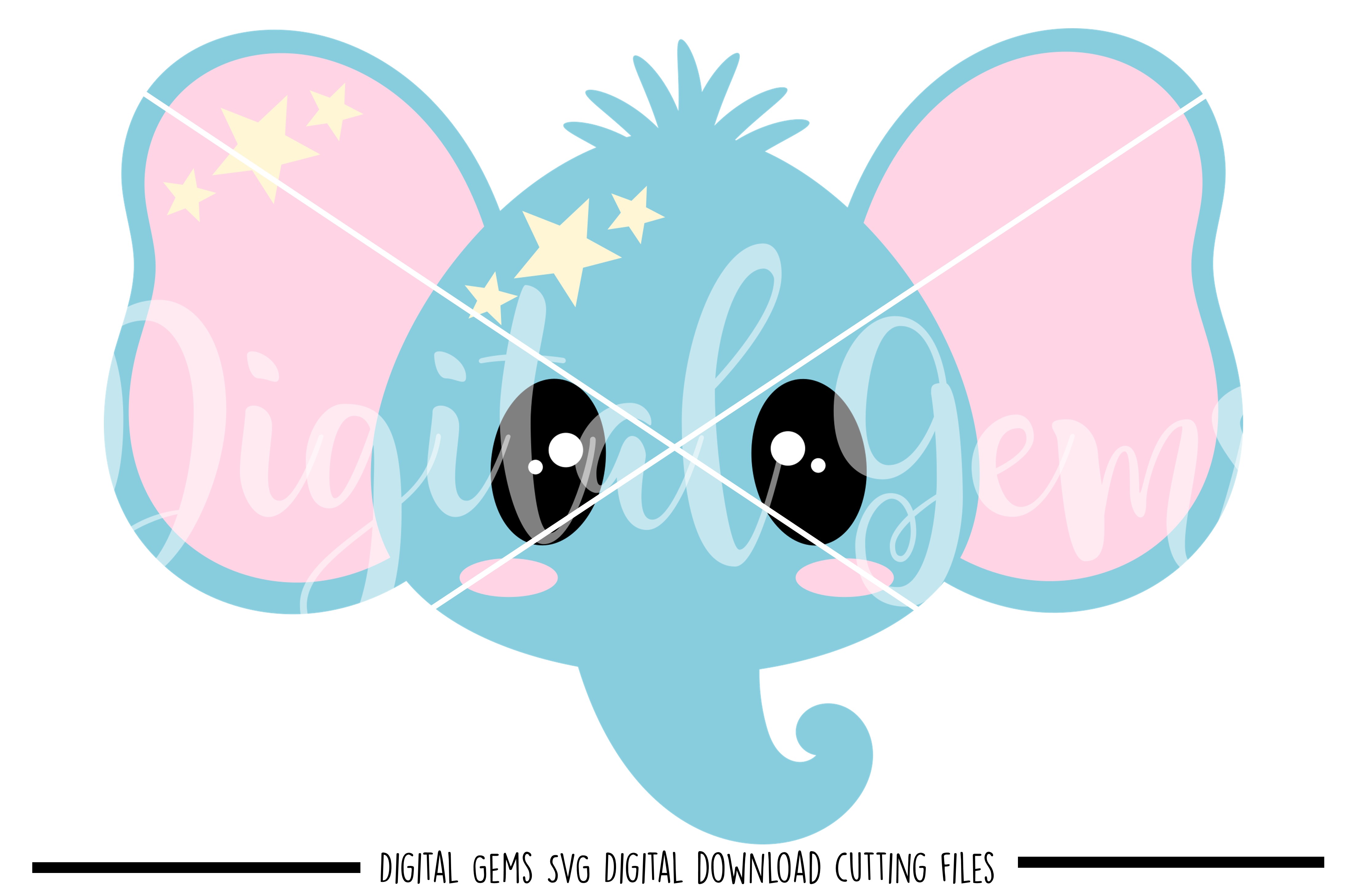 Elephant Face SVG / PNG / EPS / DXF Files