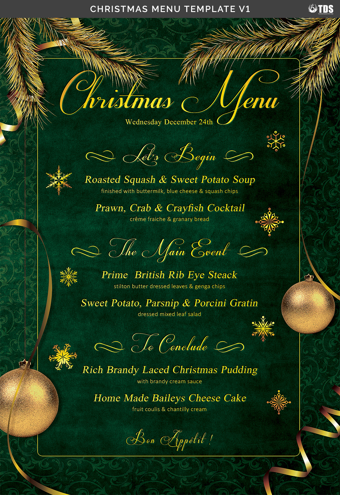 Christmas Menu Template V1