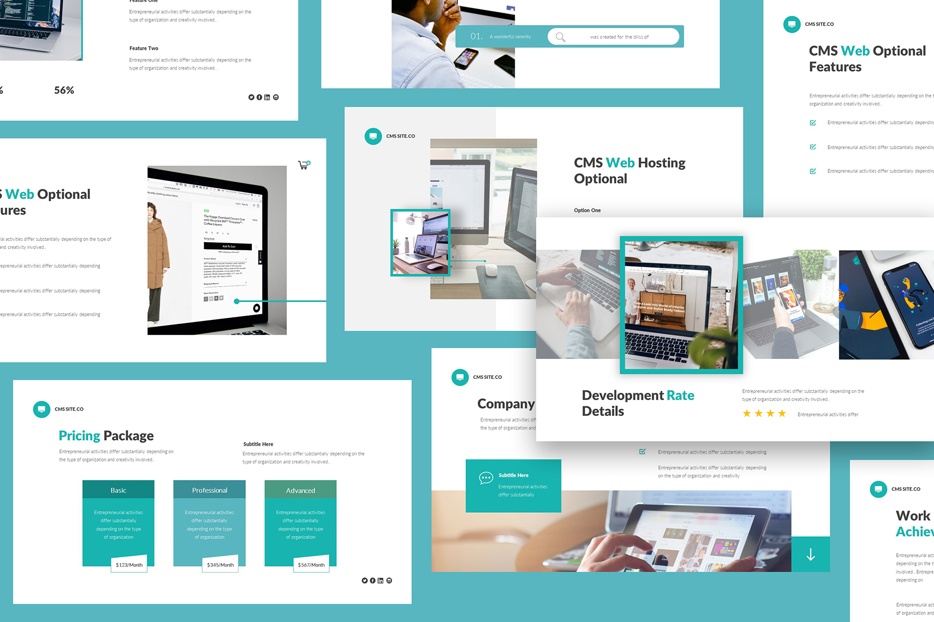 web page design presentation