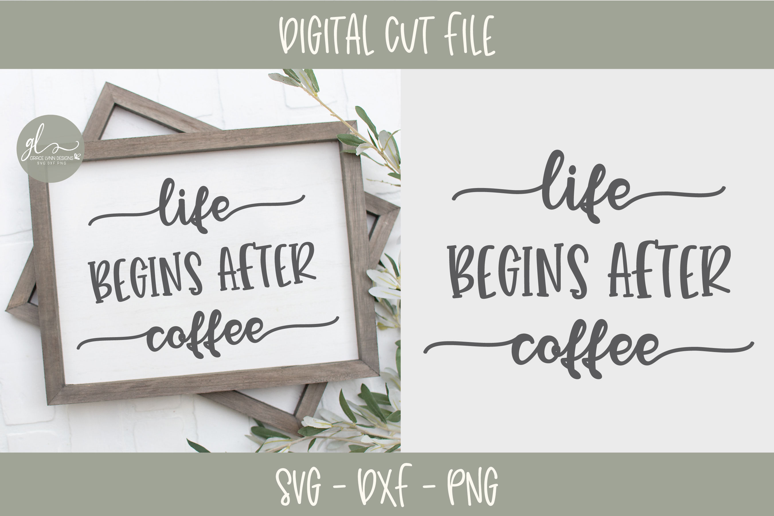 Download Life Begins After Coffee - Coffee SVG Cut File
