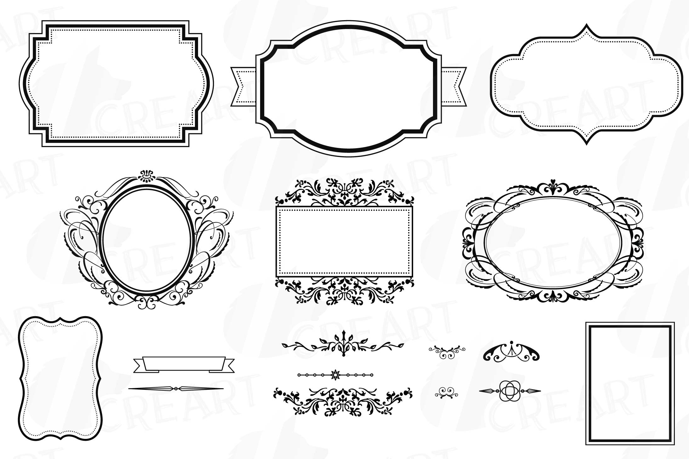 Silhouette Frame Border Design