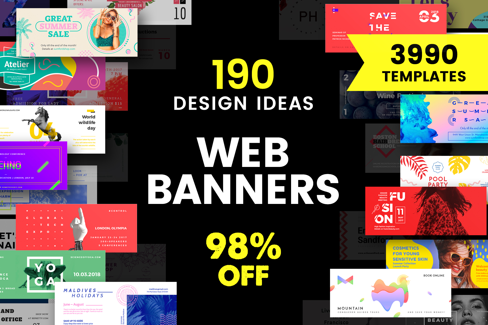 Web Banner Design  Templates Bundle SALE