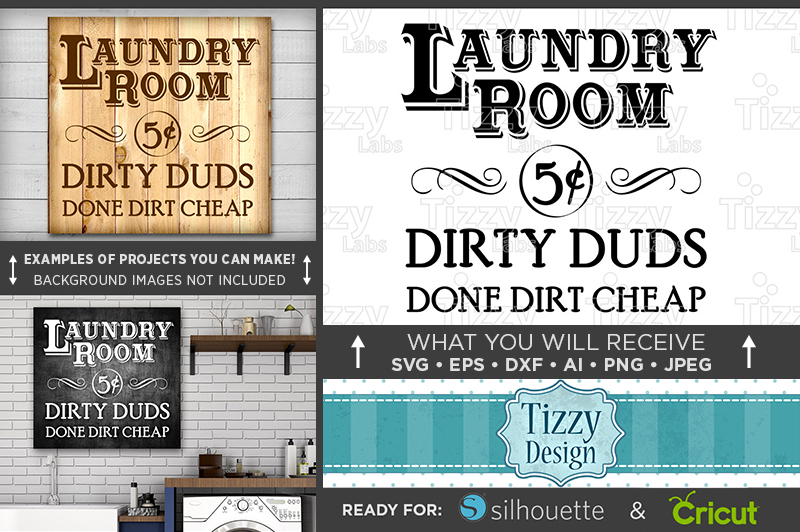 Download Rustic Laundry Room Sign SVG - Vintage Laundry Sign SVG ...